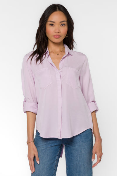 Riley Pastel Lilac Shirt - Tops - Velvet Heart Clothing