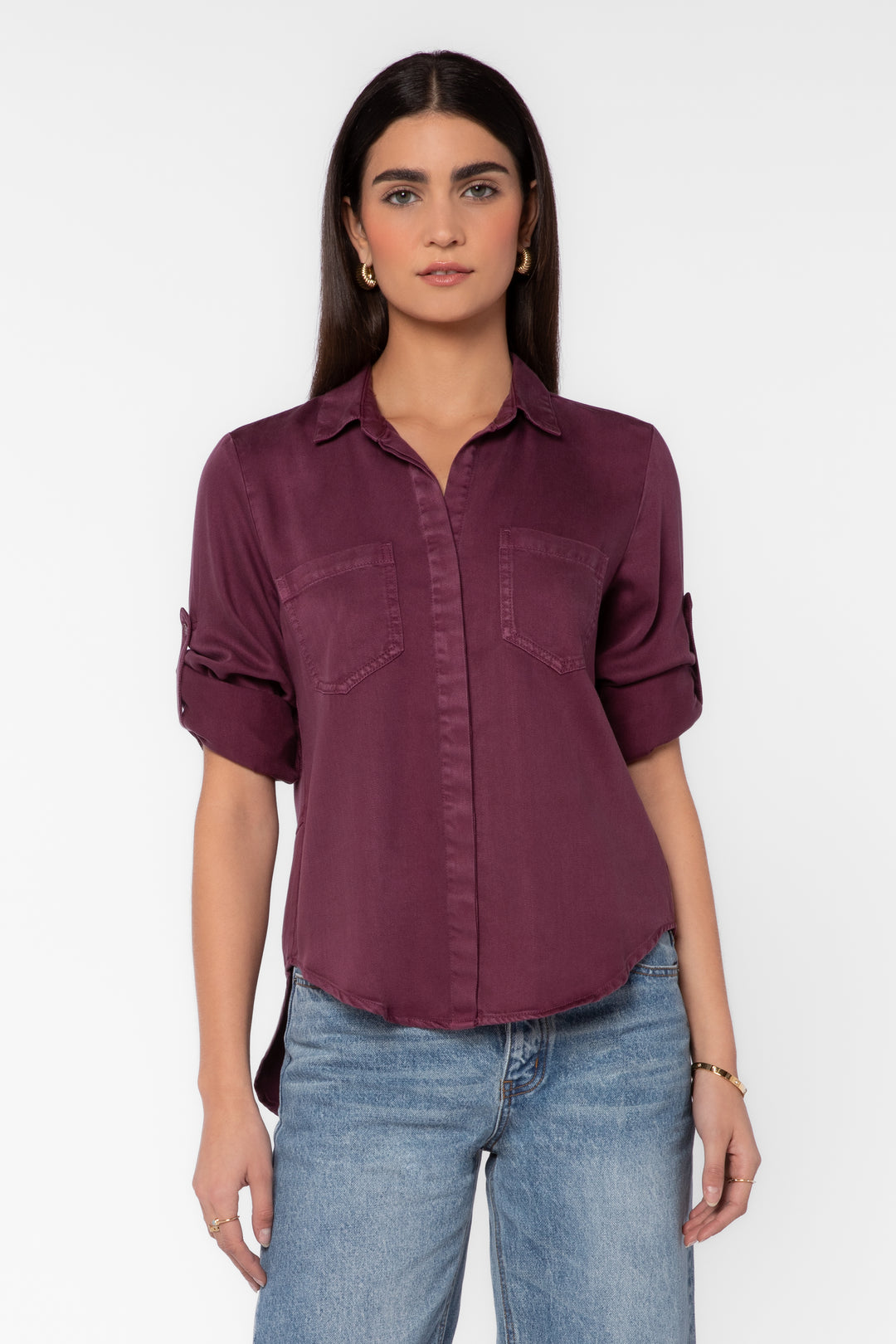 Riley Plum Tencel Shirts