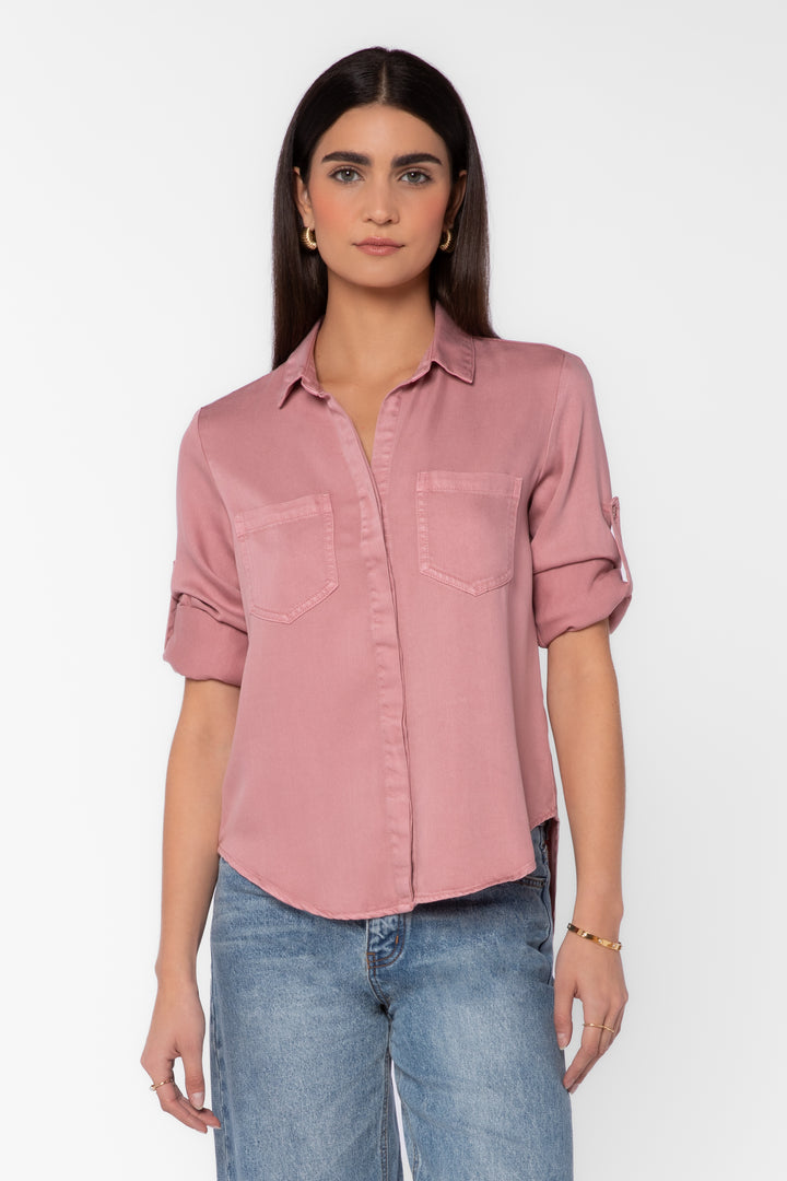 Riley Mauve Tencel Shirt