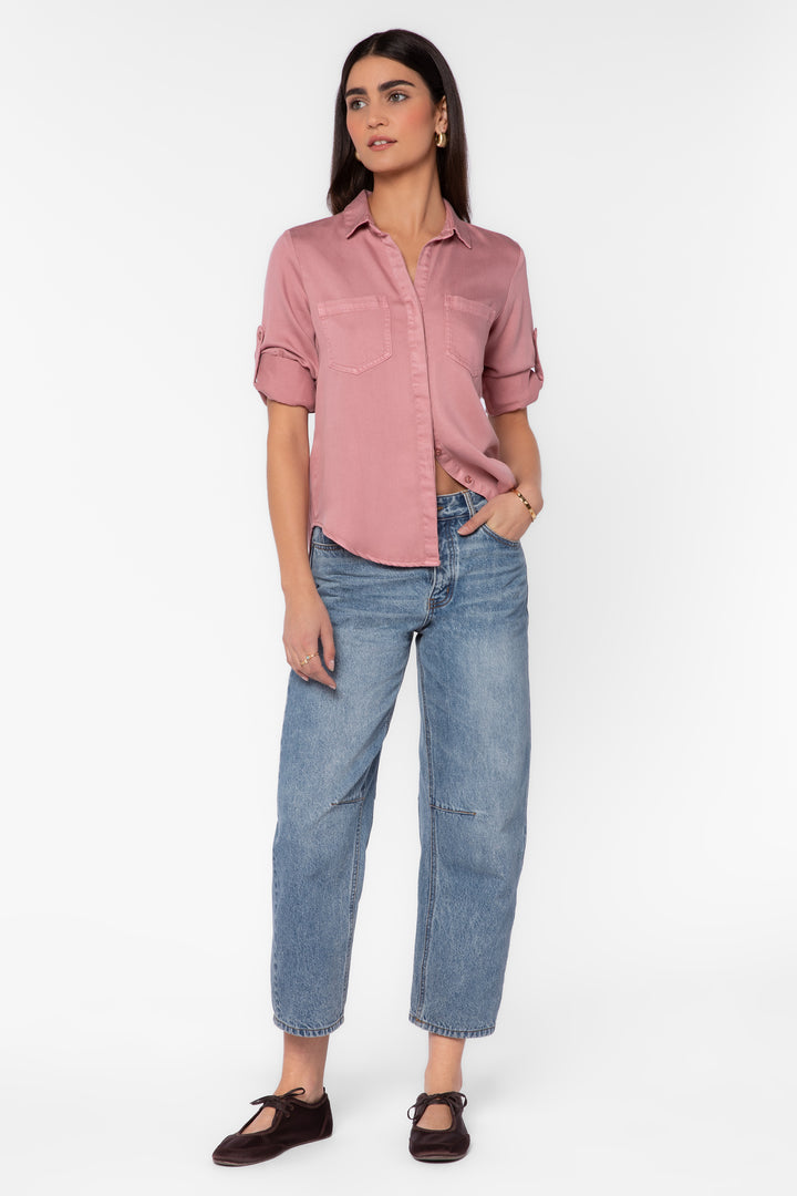 Riley Mauve Tencel Shirt