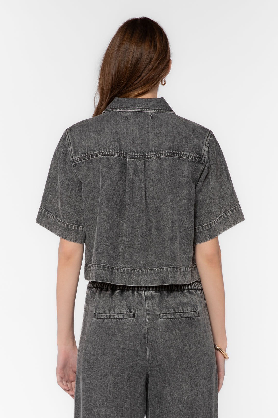 Rimple Grey Top