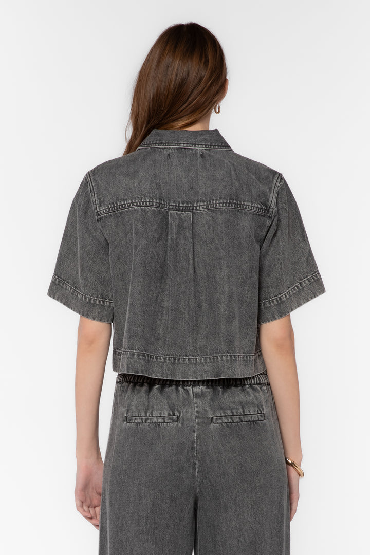 Rimple Grey Top