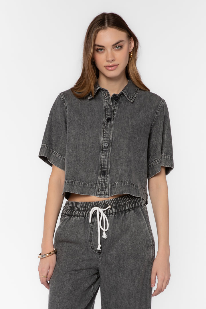Rimple Grey Top