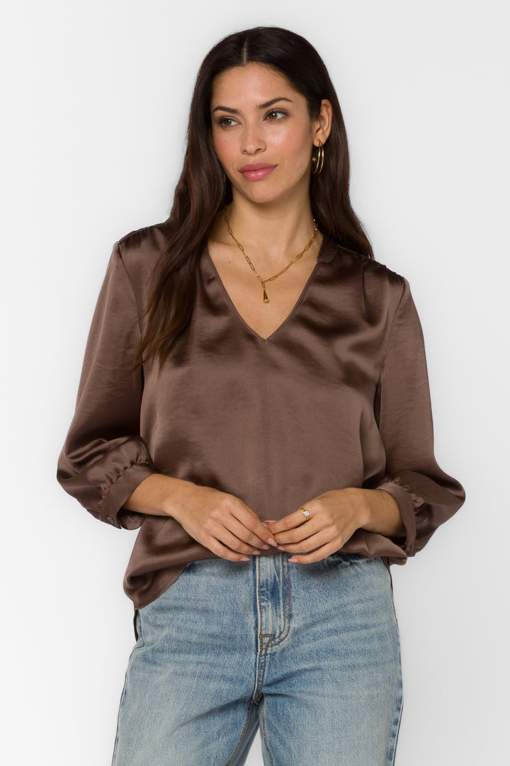 Robyn Brownie Blouse - Tops - Velvet Heart Clothing