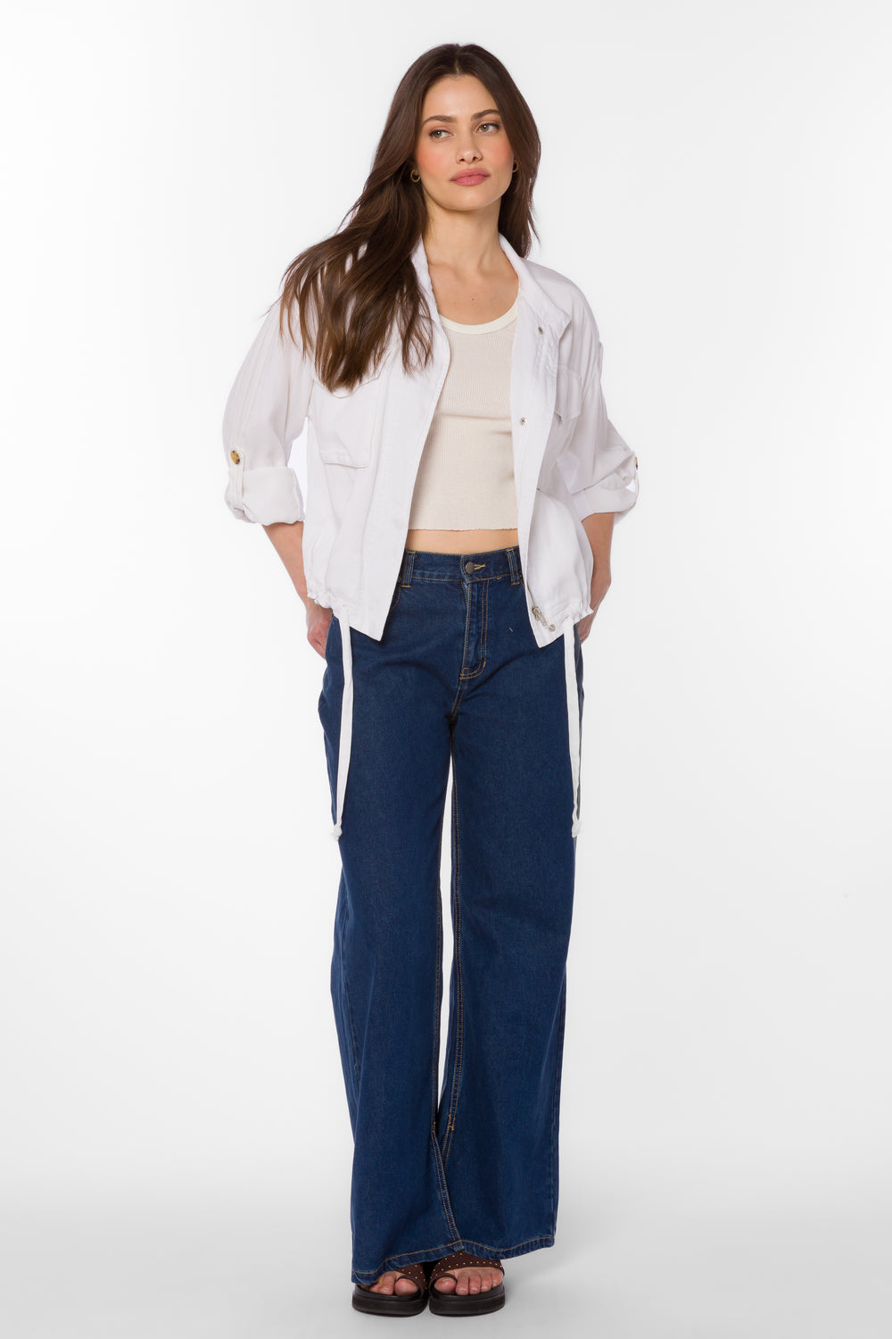 Rogue White Jacket - Jackets & Outerwear - Velvet Heart Clothing