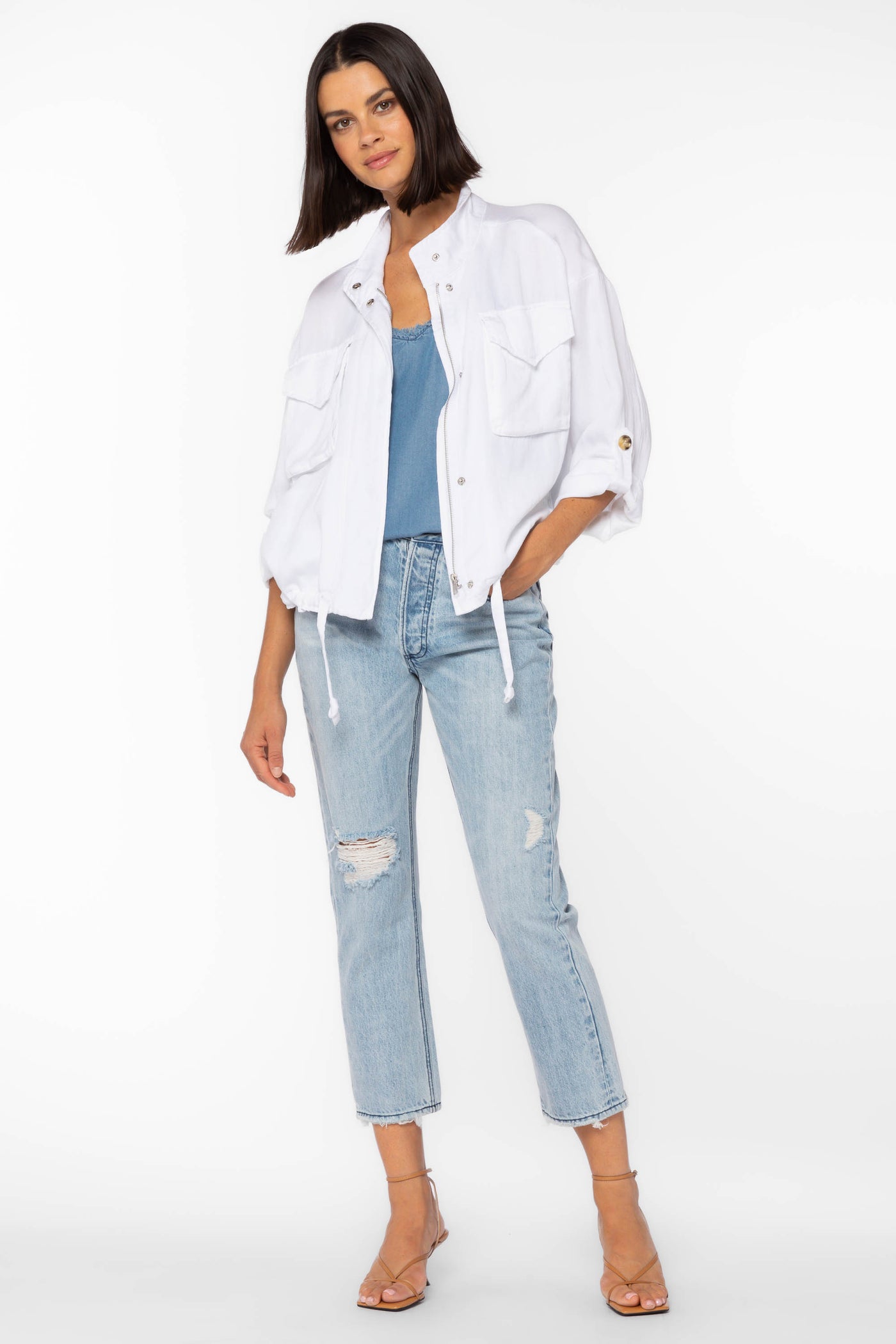 Rogue White Jacket - Jackets & Outerwear - Velvet Heart Clothing
