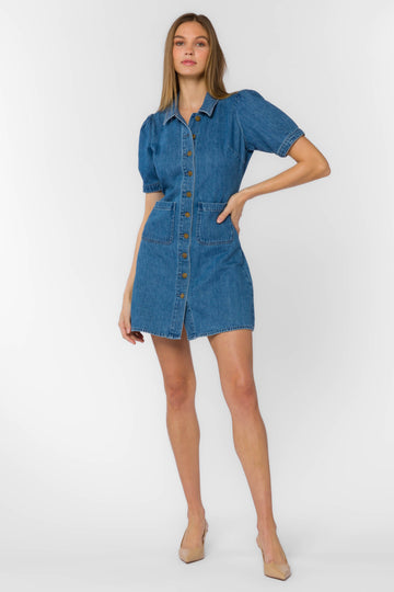 Velvet Heart Denim Dress