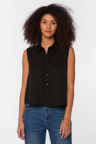 Rosana Black Shirt - Tops - Velvet Heart Clothing