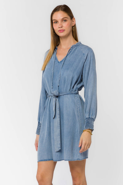 Roslyn Blue Dress - Dresses - Velvet Heart Clothing