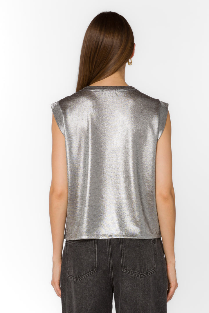 Rossin Silver Top - Tops - Velvet Heart Clothing