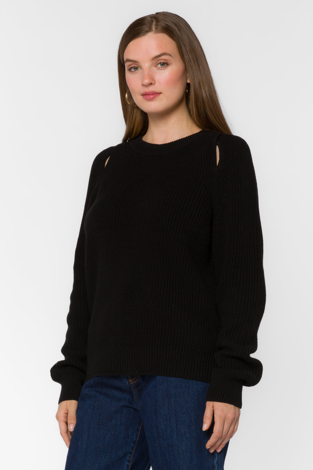 Roya Black Sweater - Sweaters - Velvet Heart Clothing