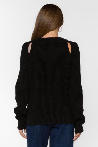 Roya Black Sweater - Sweaters - Velvet Heart Clothing