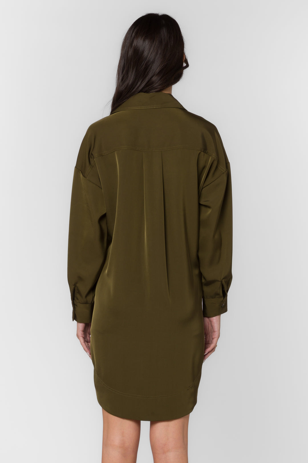 Sabrina Olive Dress - Dresses - Velvet Heart Clothing