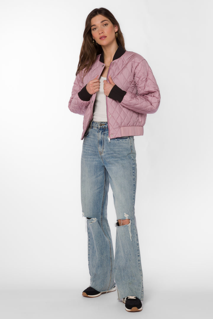 Sakura Muted Mauve Jacket - Jackets & Outerwear - Velvet Heart Clothing