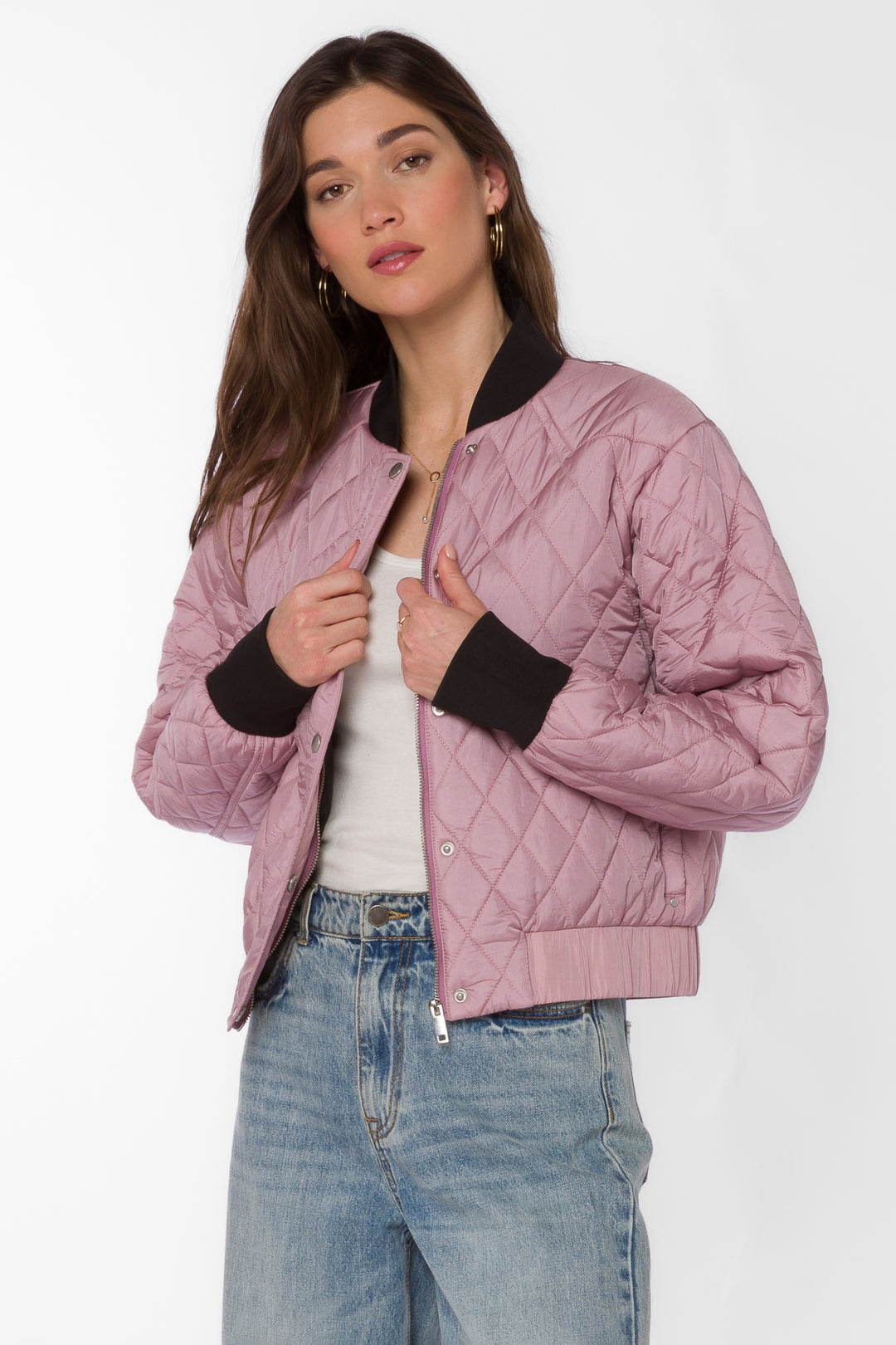 Sakura Muted Mauve Jacket - Jackets & Outerwear - Velvet Heart Clothing