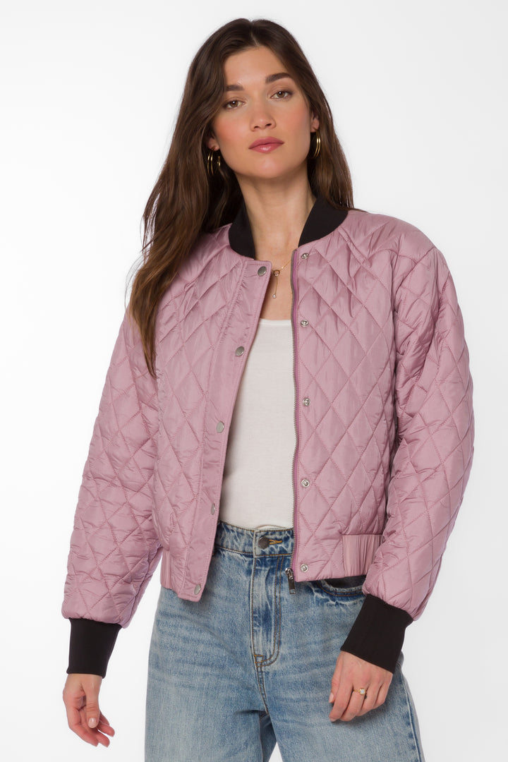 Sakura Muted Mauve Jacket - Jackets & Outerwear - Velvet Heart Clothing