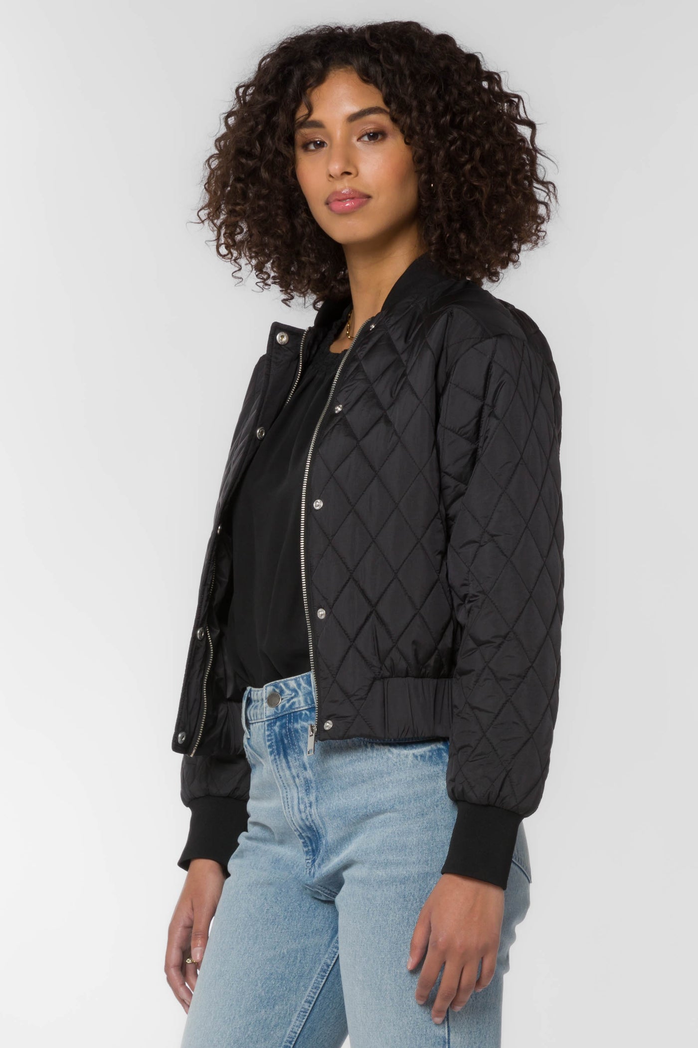Sakura Black Jacket - Jackets & Outerwear - Velvet Heart Clothing