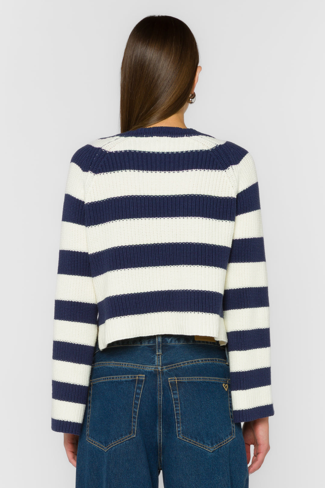 Sapphire Navy Stripe Sweater - Sweaters - Velvet Heart Clothing