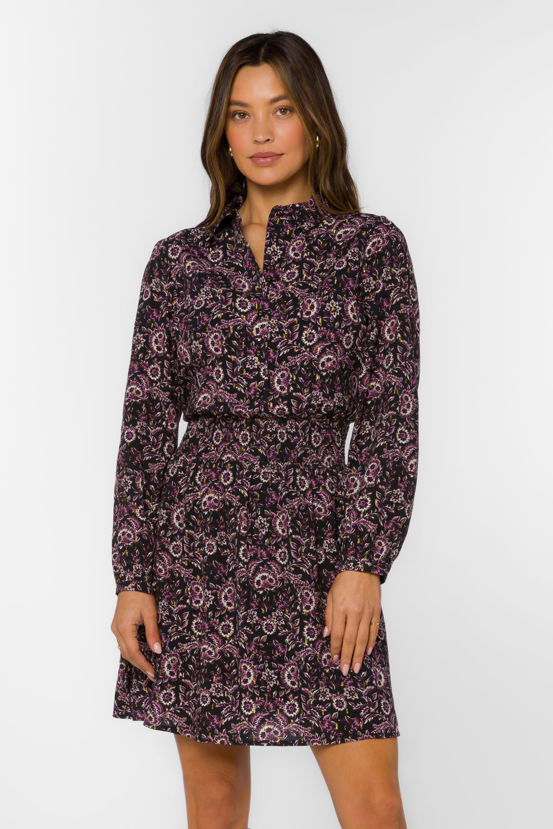 Sarita Jacobean Floral Dress - Dresses - Velvet Heart Clothing