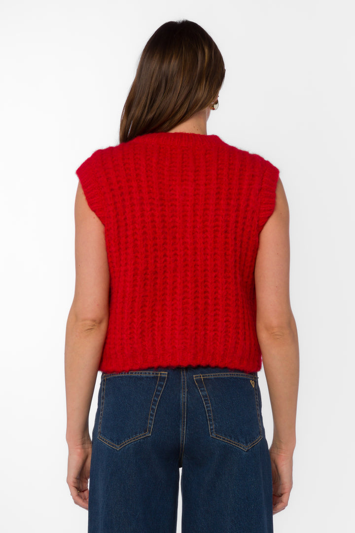 Savoya Ruby Vest - Sweaters - Velvet Heart Clothing