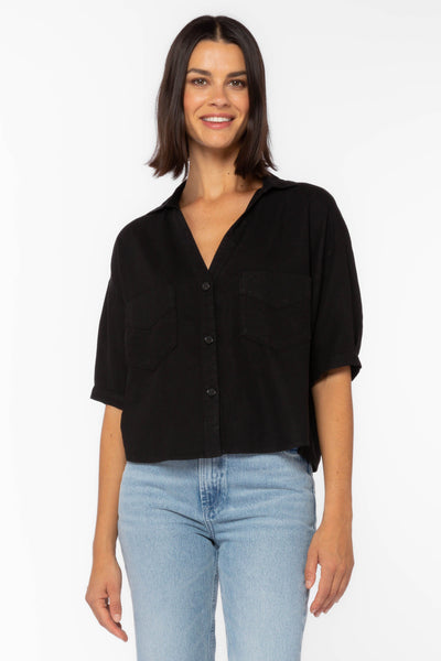 Shaymarie Black Shirt - Tops - Velvet Heart Clothing