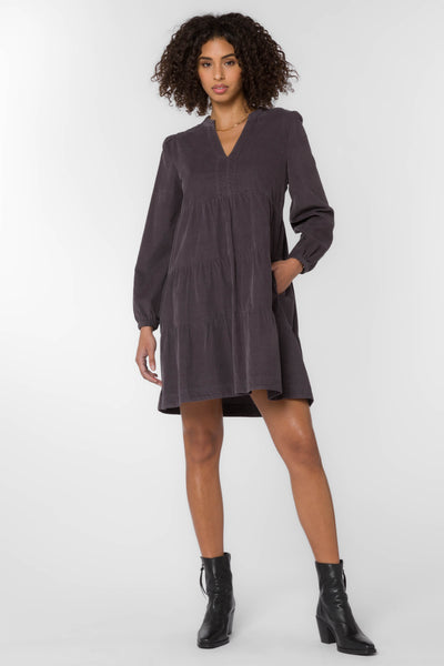Sherin Grey Dress - Dresses - Velvet Heart Clothing