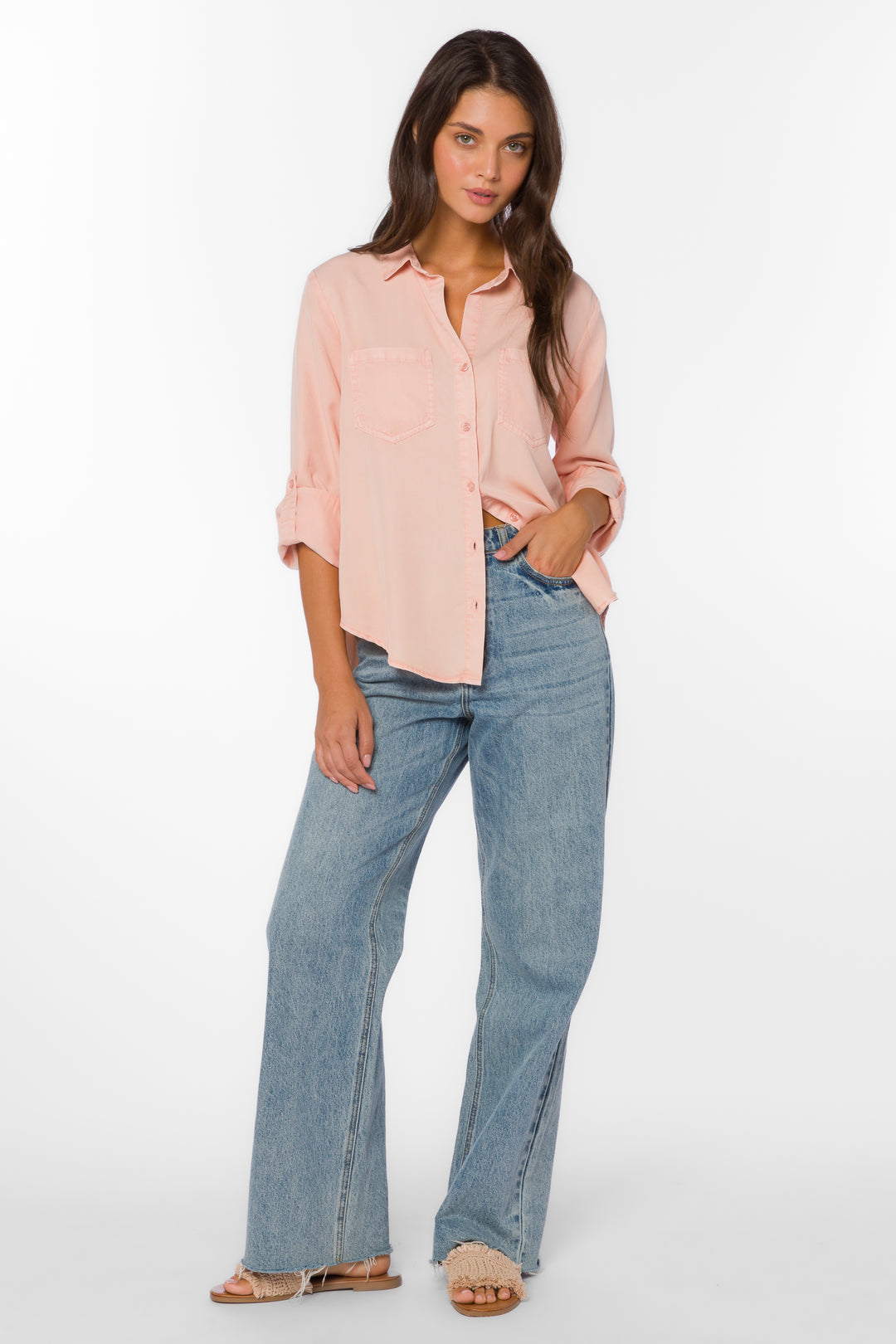 Sirena Rose Shirt - Tops - Velvet Heart Clothing