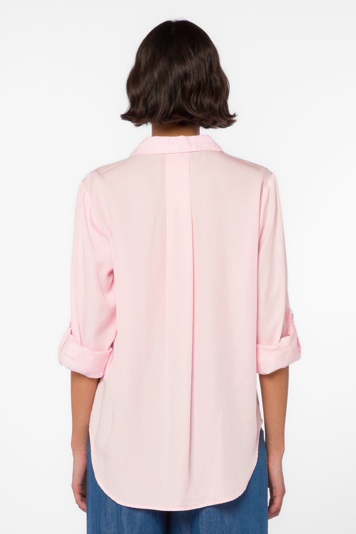 Sirena Frosty Pink Shirt - Tops - Velvet Heart Clothing