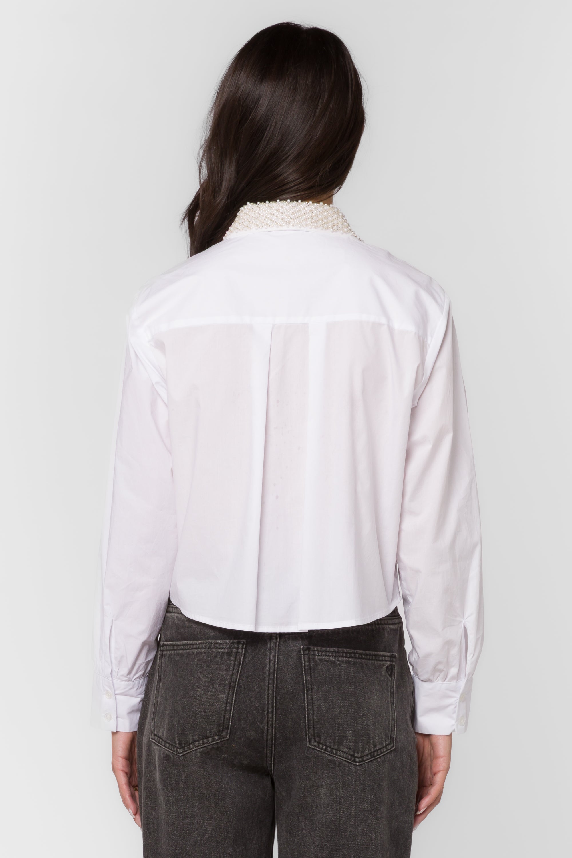 Soleil White Pearl Shirt – Velvet Heart Clothing