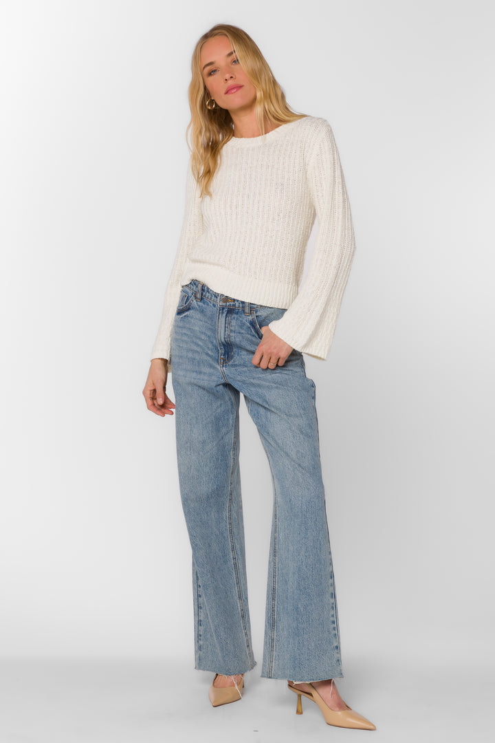 Solvang Optic White Sweater - Sweaters - Velvet Heart Clothing