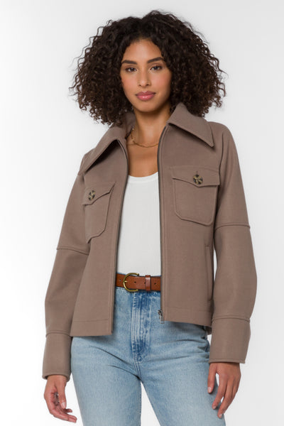 Stassi Oat Jacket - Jackets & Outerwear - Velvet Heart Clothing