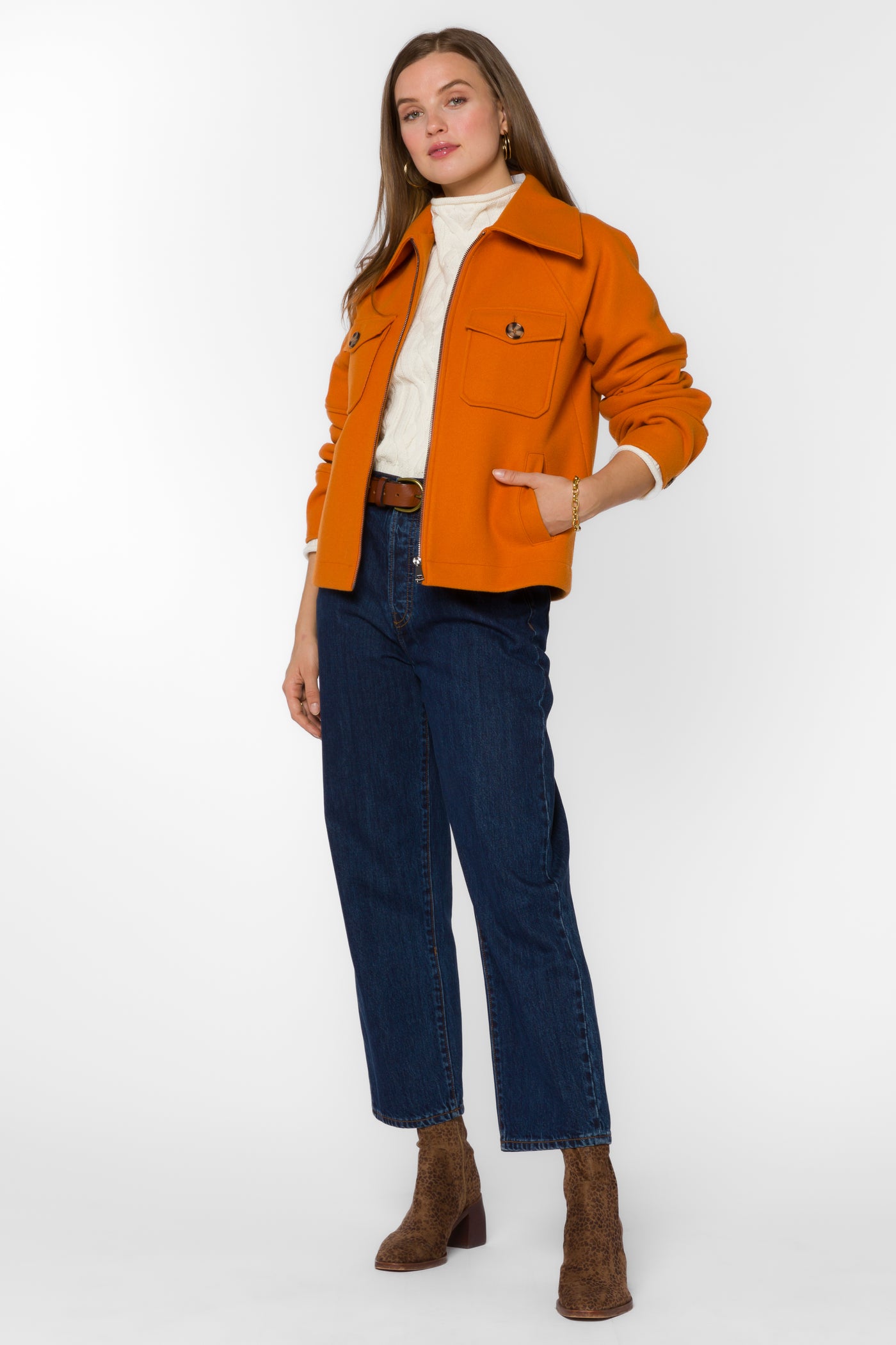 Stassi Pumpkin Jacket - Jackets & Outerwear - Velvet Heart Clothing
