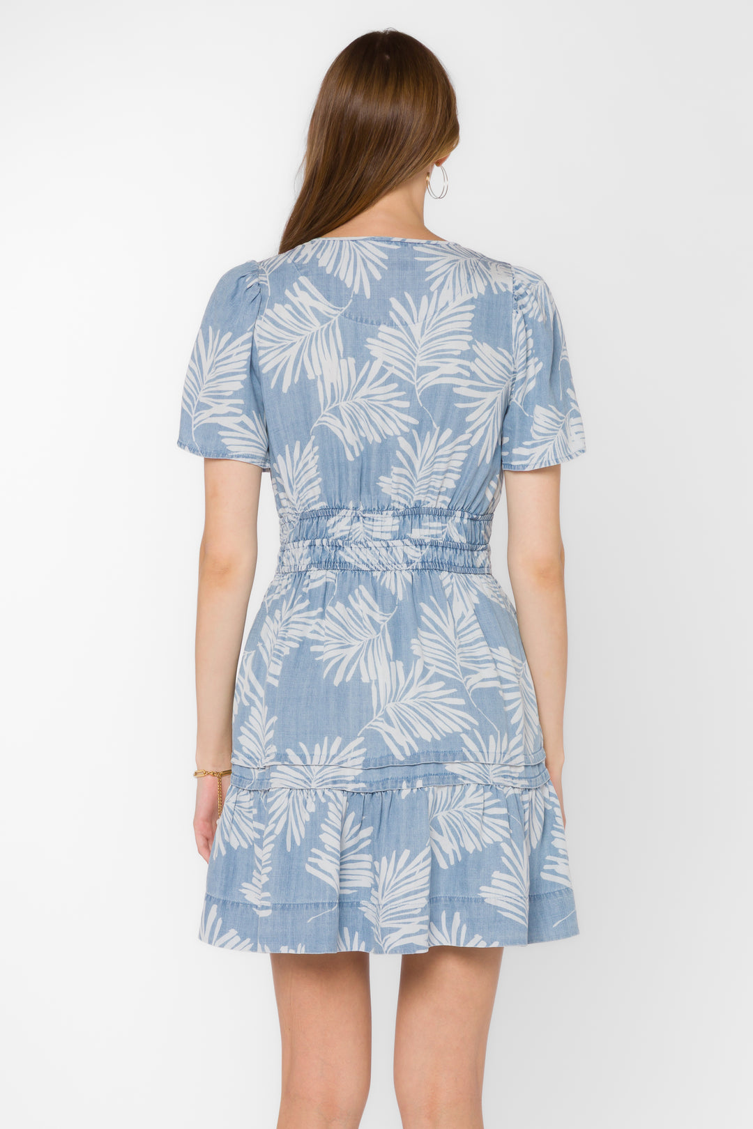 Stilla Palm Leaf Dress - Dresses - Velvet Heart Clothing