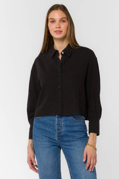 Summerlyn Black Shirt - Tops - Velvet Heart Clothing