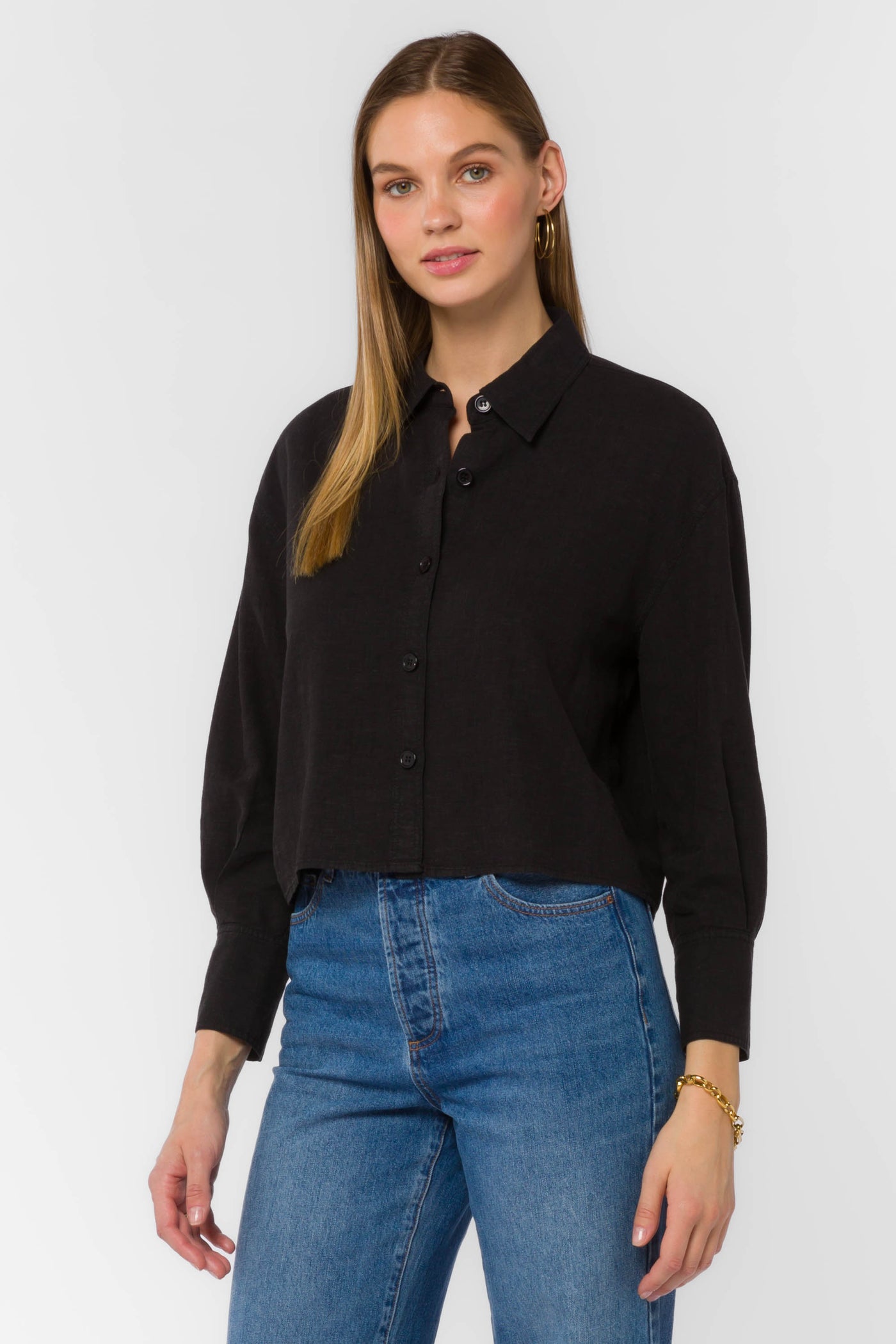Summerlyn Black Shirt by Velvet Heart Clothing: Summerlyn Black Shirt