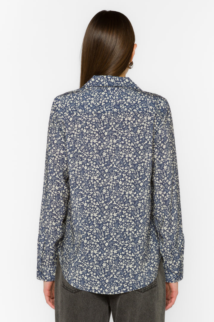 Talma Navy Floral Shirt