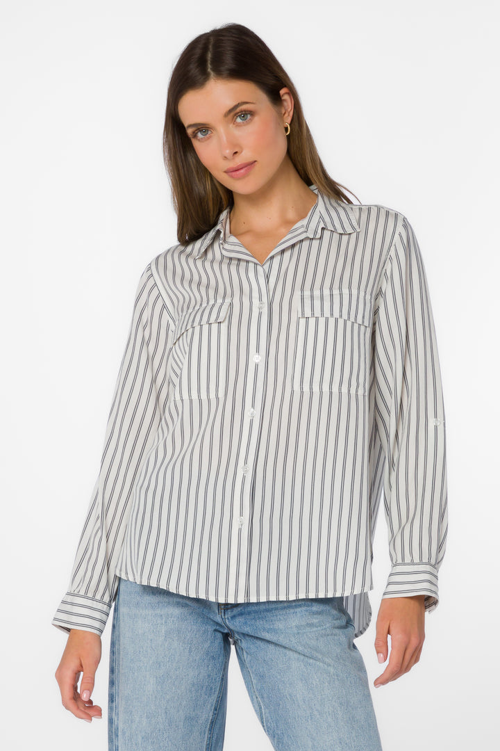 Talma Indigo Stripe Shirt