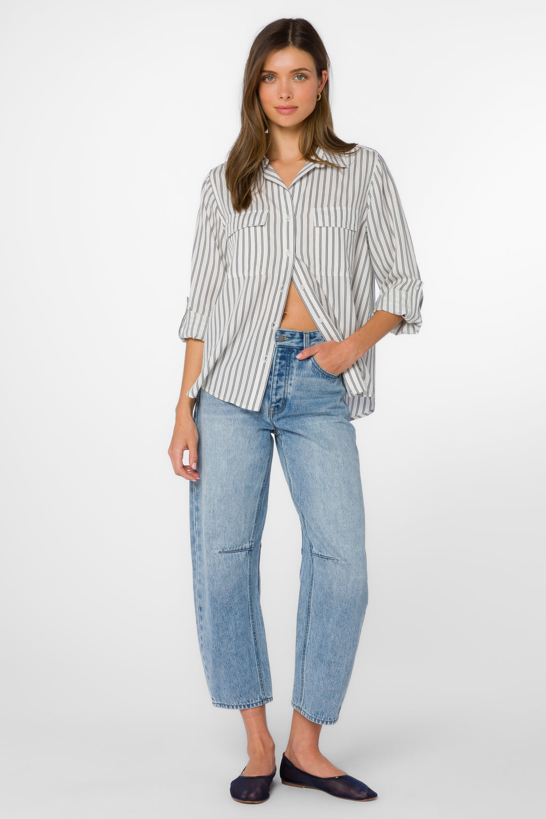 Talma Indigo Stripe Shirt