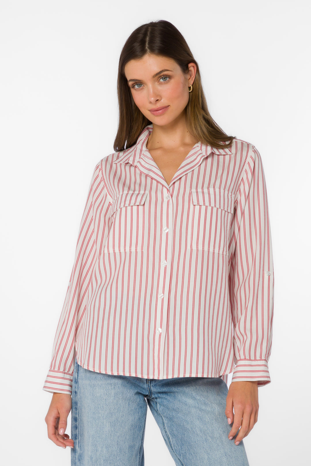 Talma Red Stripe Shirt