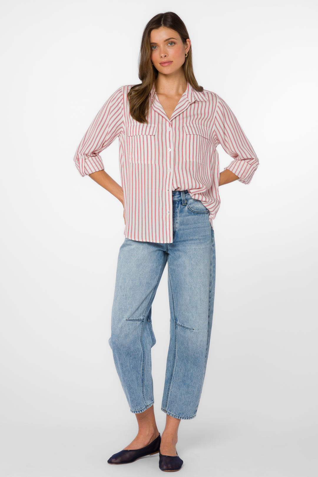 Talma Red Stripe Shirt
