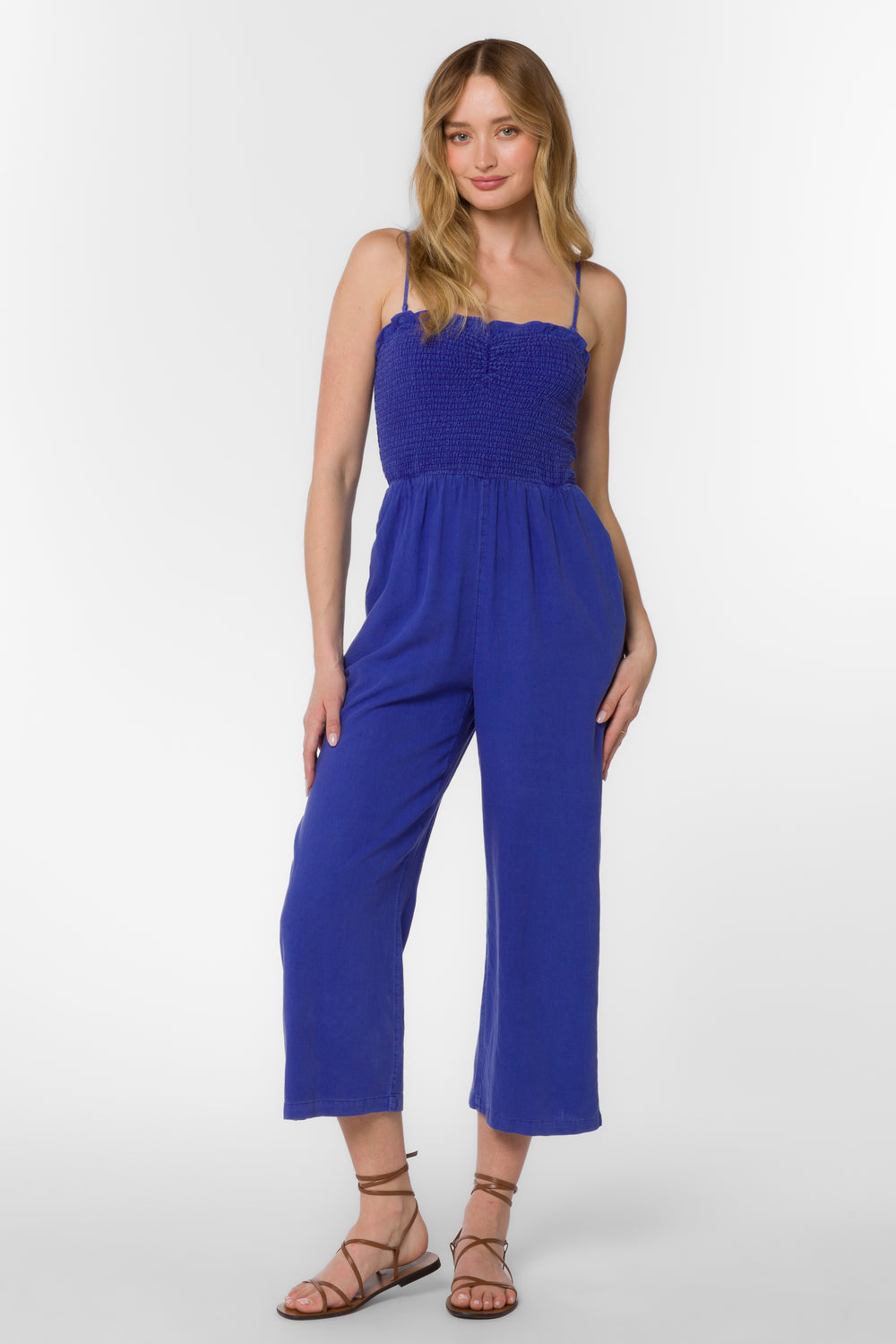 Tasha Iris Blue Jumpsuit - Jumpsuits & Rompers - Velvet Heart Clothing