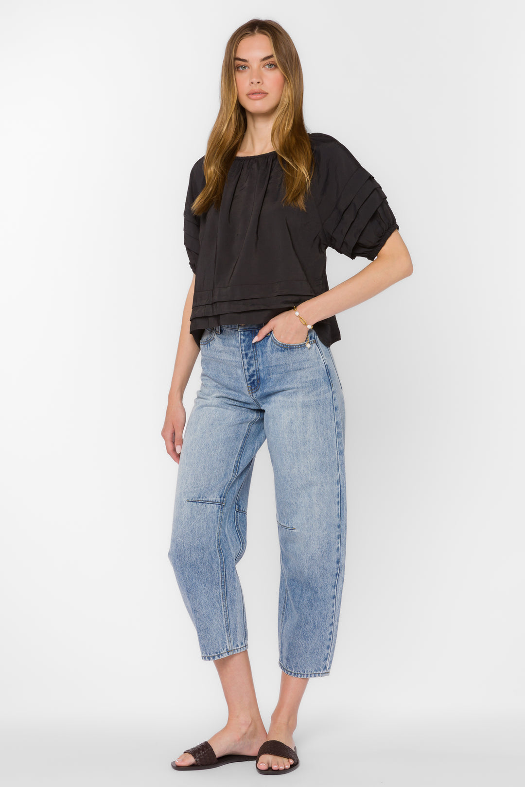 Tashia Black Top - Tops - Velvet Heart Clothing