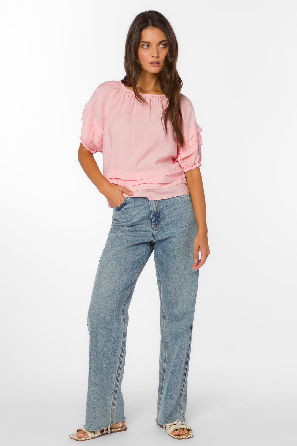 Tashia Coral Top - Tops - Velvet Heart Clothing