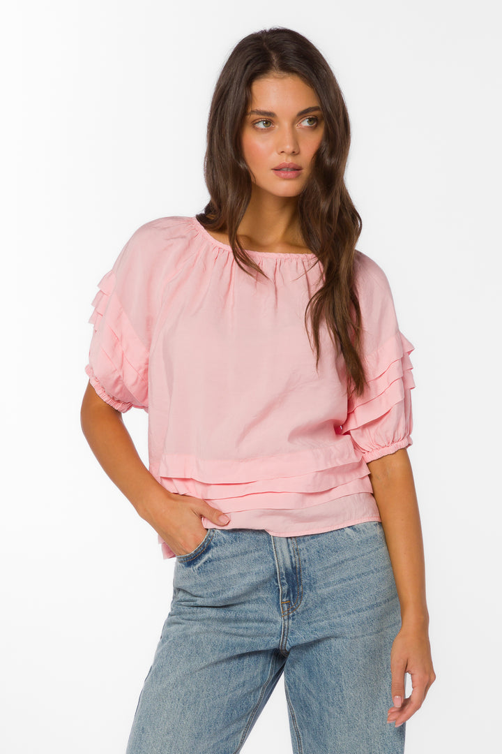 Tashia Coral Top - Tops - Velvet Heart Clothing