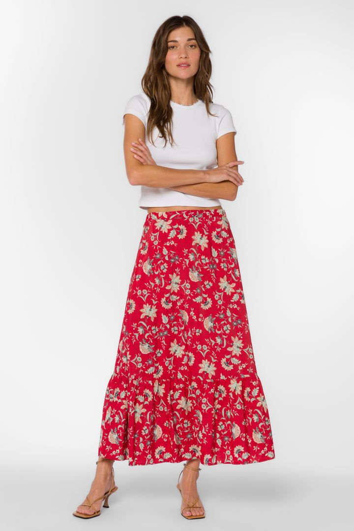 Tate Jacobean Floral Skirt