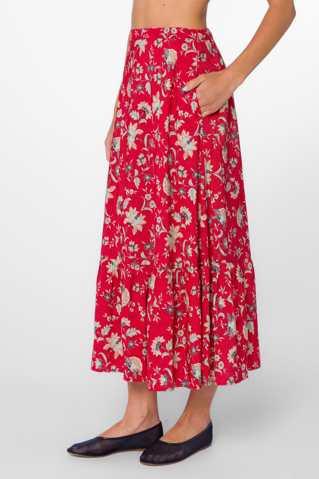 Tate Jacobean Floral Skirt