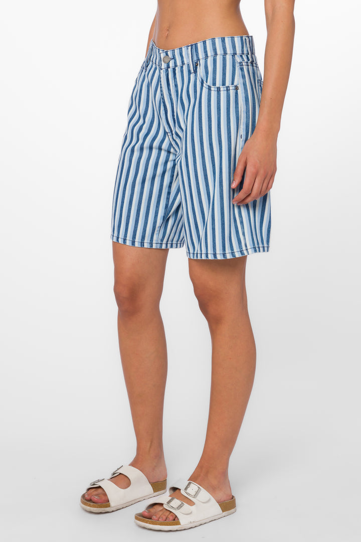 Teri Blue Stripe Shorts