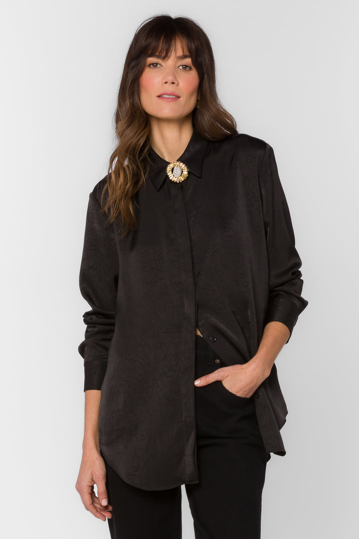 Tesla Black Shirt - Tops - Velvet Heart Clothing