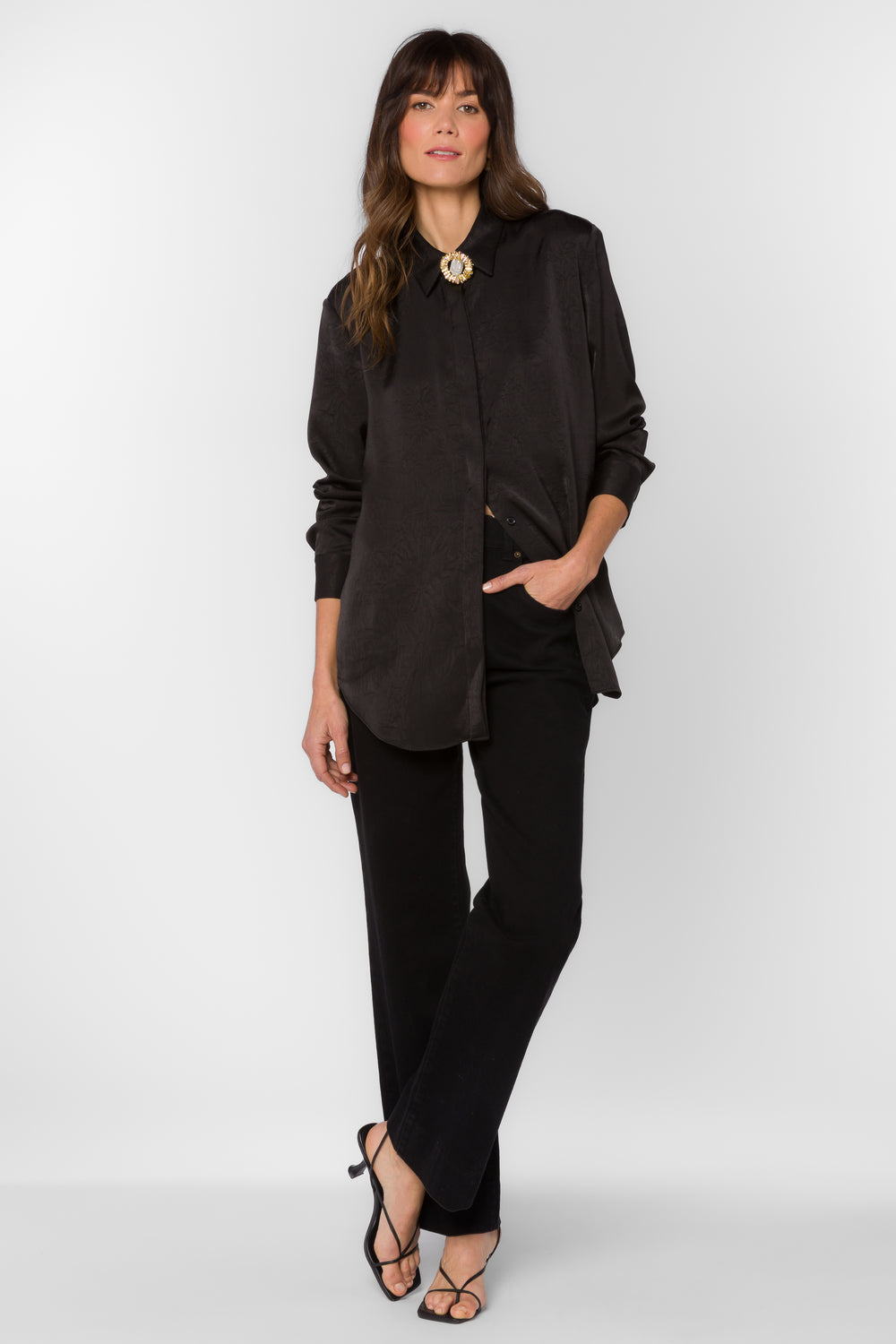 Tesla Black Shirt - Tops - Velvet Heart Clothing