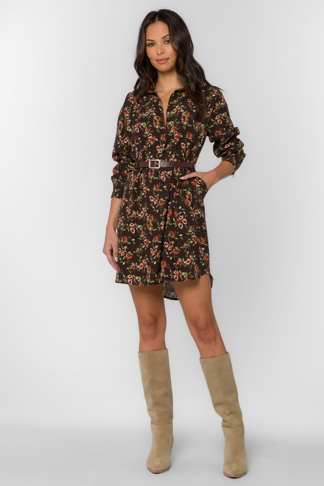 Tessa Watercolor Blossom Dress - Dresses - Velvet Heart Clothing